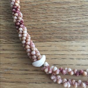 Rare Niihau shell Pikake style necklace